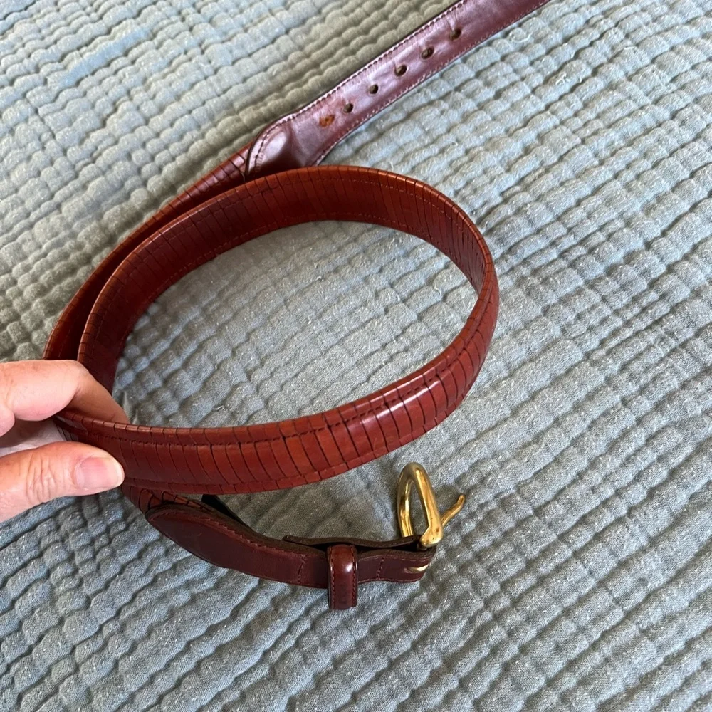 Women’s Brighton Brown Leather Belt - Picture 1 of 7